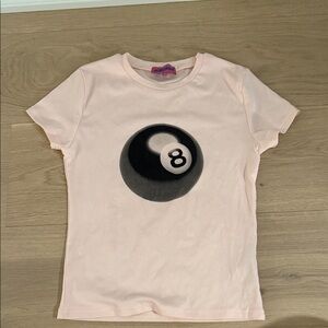 Edikted Light Pink Tee with Graphic